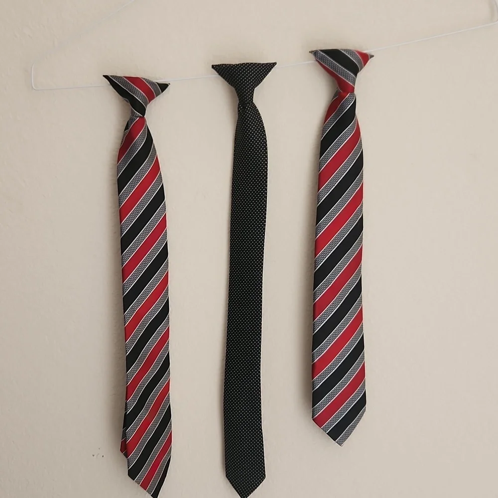 3 Boys Clip on ties